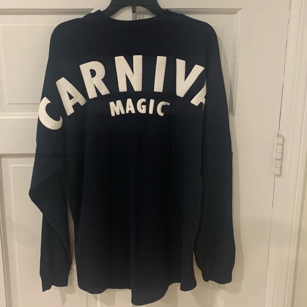 Spirit Jersey Carnival Cruise Magic Long Sleeve T Shirt Casual Oversized‎ Size M